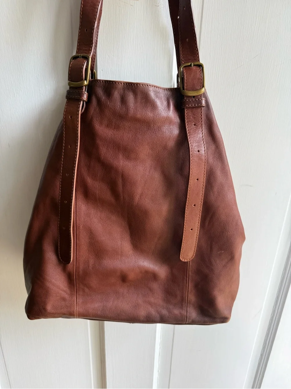 Dragon Diffusion Rust Brown Large Leather Shoulder Bag